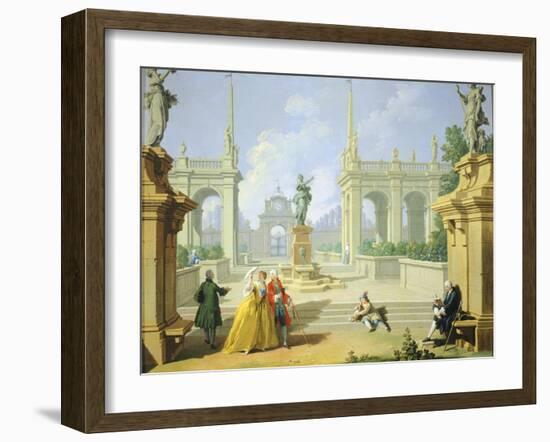 Hours of Day, Afternoon, 1753-1755-Giuseppe Zocchi-Framed Giclee Print