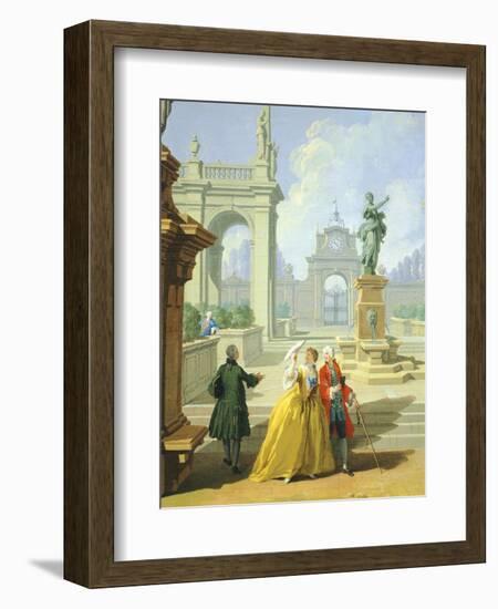 Hours of Day, Afternoon, 1753-1755-Giuseppe Zocchi-Framed Giclee Print