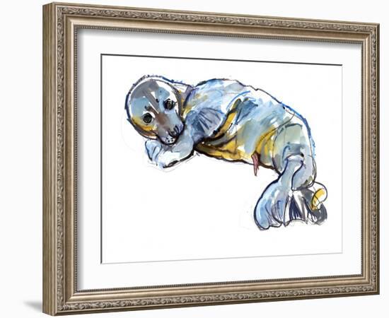 Hours Old, 2023, (Mixed Media on Paper)-Mark Adlington-Framed Giclee Print