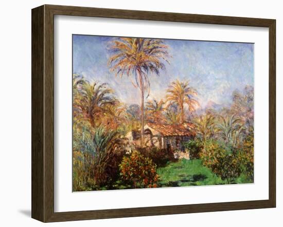 House Among the Palms, 1884-Claude Monet-Framed Giclee Print