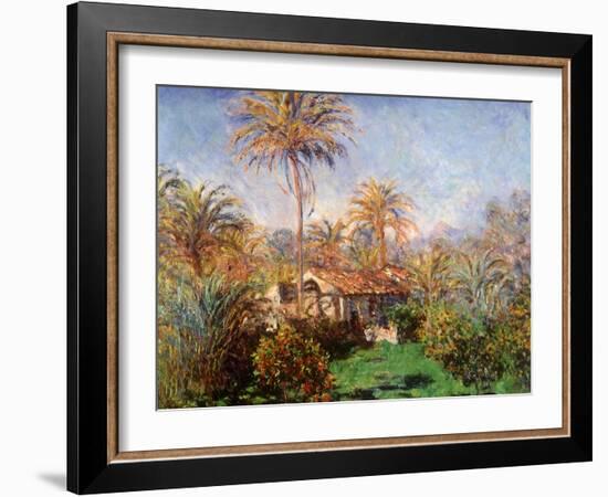 House Among the Palms, 1884-Claude Monet-Framed Giclee Print