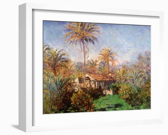 House Among the Palms, 1884-Claude Monet-Framed Giclee Print