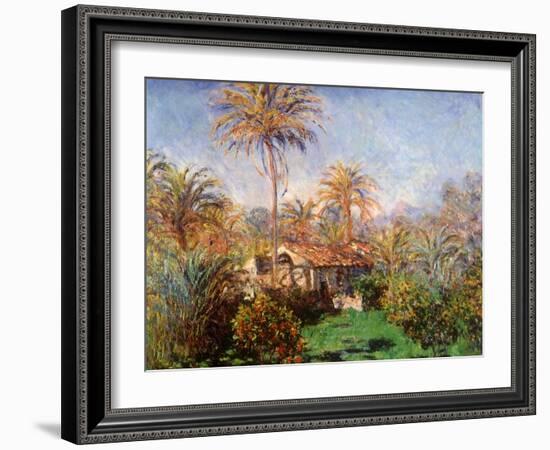 House Among the Palms, 1884-Claude Monet-Framed Giclee Print