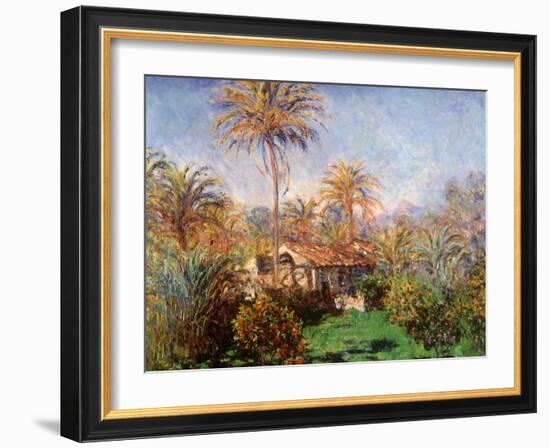 House Among the Palms, 1884-Claude Monet-Framed Giclee Print