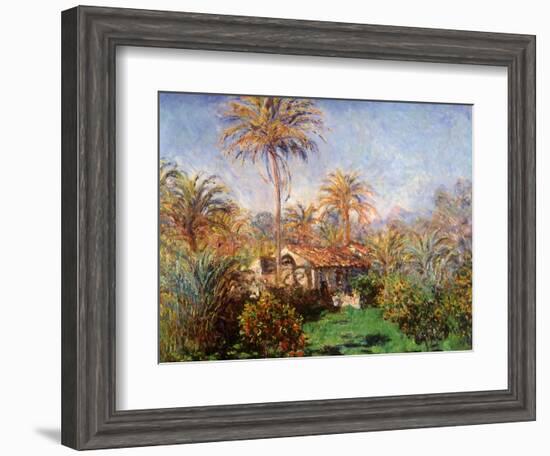 House Among the Palms, 1884-Claude Monet-Framed Giclee Print