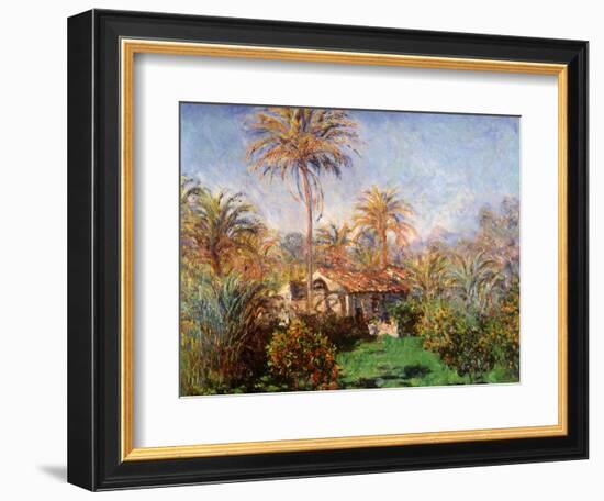 House Among the Palms, 1884-Claude Monet-Framed Giclee Print