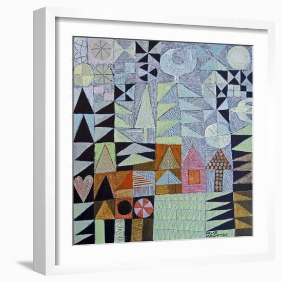 House Amongst Fir Trees-Hilke Macintyre-Framed Giclee Print