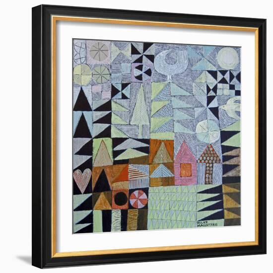 House Amongst Fir Trees-Hilke Macintyre-Framed Giclee Print