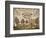 House and Deer Sampler, c.1785-null-Framed Giclee Print