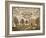 House and Deer Sampler, c.1785-null-Framed Giclee Print