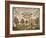 House and Deer Sampler, c.1785-null-Framed Giclee Print