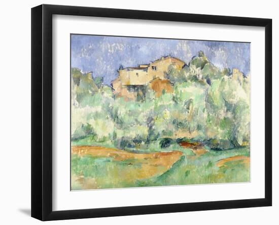 House and Dovecote at Bellevue, 1890-Paul Cézanne-Framed Giclee Print