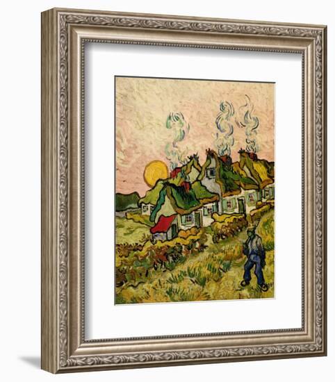 House and Figure, c.1890-Vincent van Gogh-Framed Art Print