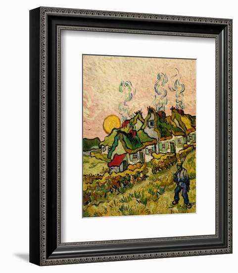 House and Figure, c.1890-Vincent van Gogh-Framed Art Print