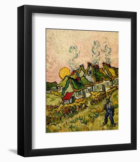 House and Figure, c.1890-Vincent van Gogh-Framed Art Print