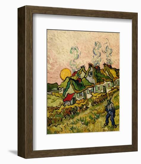 House and Figure, c.1890-Vincent van Gogh-Framed Art Print