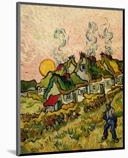 House and Figure, c.1890-Vincent van Gogh-Mounted Art Print