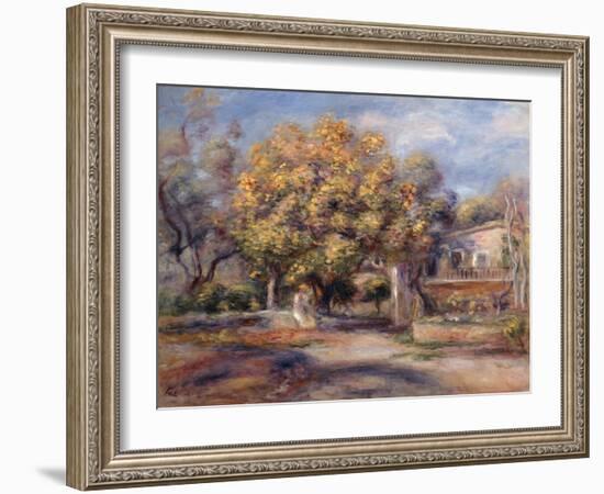 House and Garden at Cagnes, C. 1905-Pierre-Auguste Renoir-Framed Giclee Print