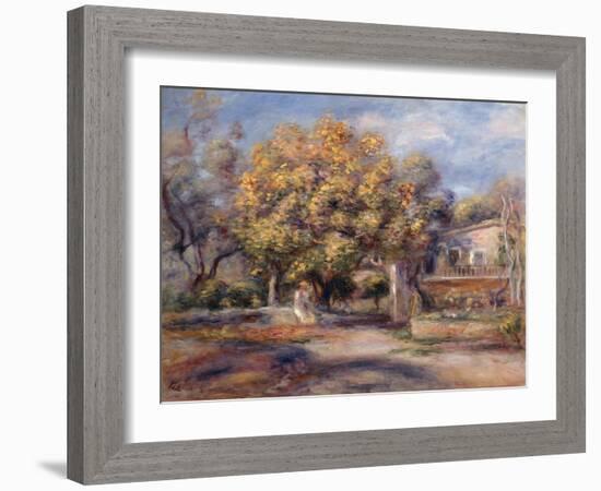 House and Garden at Cagnes, C. 1905-Pierre-Auguste Renoir-Framed Giclee Print