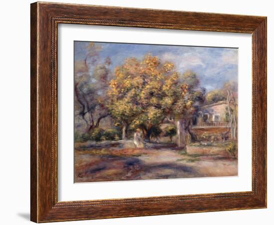 House and Garden at Cagnes, C. 1905-Pierre-Auguste Renoir-Framed Giclee Print