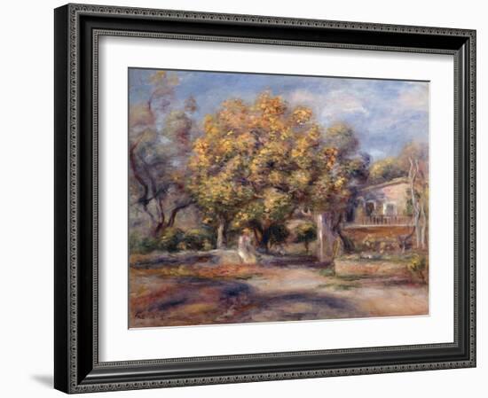 House and Garden at Cagnes, C. 1905-Pierre-Auguste Renoir-Framed Giclee Print