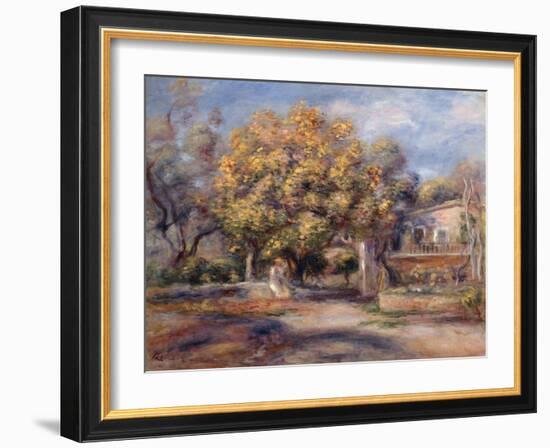 House and Garden at Cagnes, C. 1905-Pierre-Auguste Renoir-Framed Giclee Print