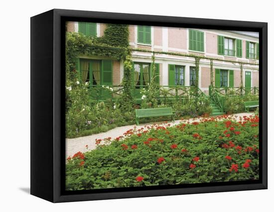 House and Garden of the Impressionist Painter Claude Monet, Giverny, Eure, Normandy, France-David Hughes-Framed Premier Image Canvas