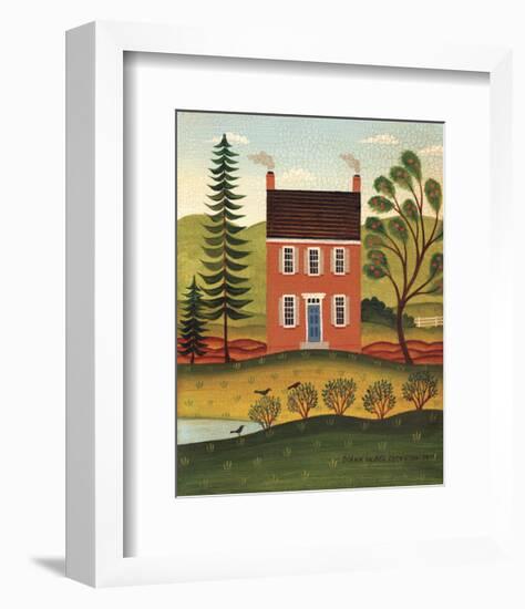 House and Lake-Diane Ulmer Pedersen-Framed Art Print