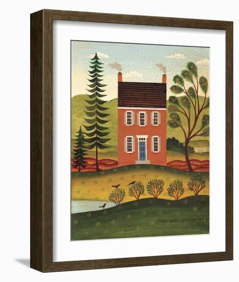 House and Lake-Diane Ulmer Pedersen-Framed Art Print