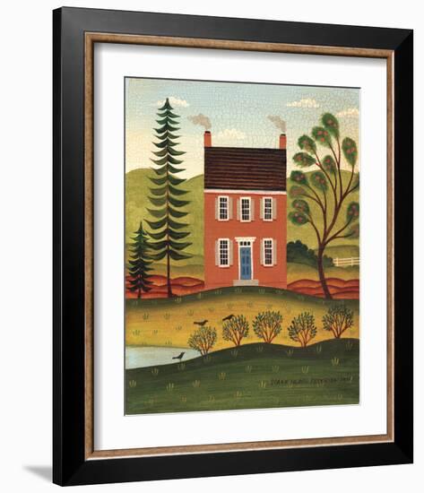 House and Lake-Diane Ulmer Pedersen-Framed Art Print