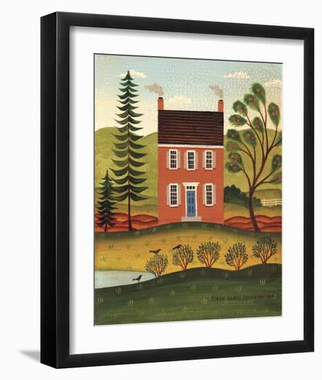 House and Lake-Diane Ulmer Pedersen-Framed Art Print