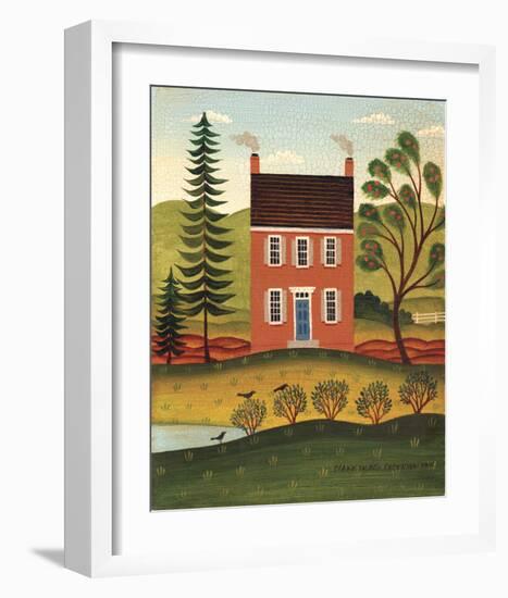 House and Lake-Diane Ulmer Pedersen-Framed Art Print