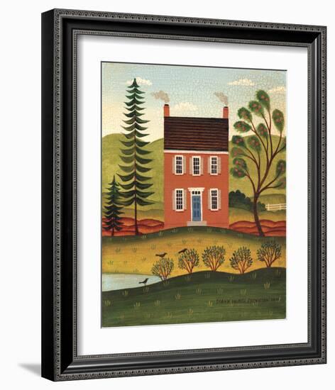 House and Lake-Diane Ulmer Pedersen-Framed Art Print