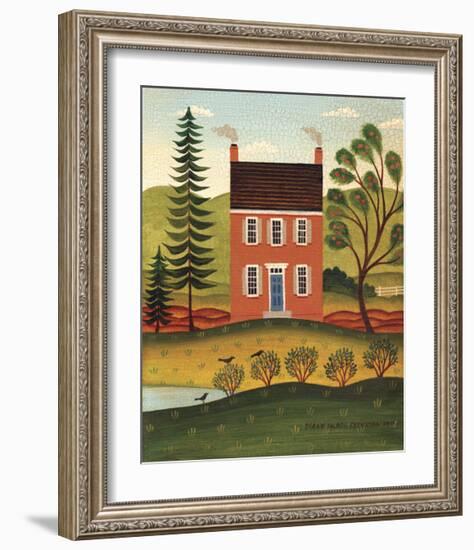 House and Lake-Diane Ulmer Pedersen-Framed Giclee Print