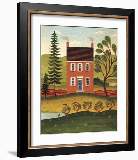 House and Lake-Diane Ulmer Pedersen-Framed Giclee Print