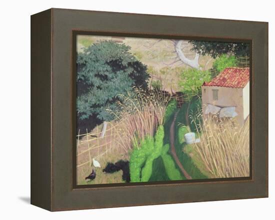 House and Reeds, circa 1921-24-Félix Vallotton-Framed Premier Image Canvas