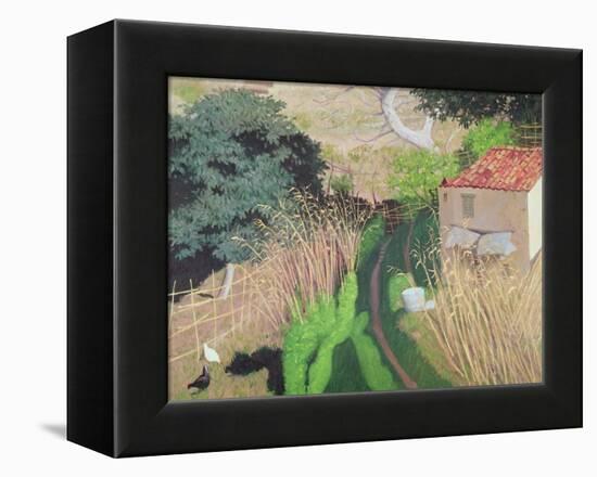 House and Reeds, circa 1921-24-Félix Vallotton-Framed Premier Image Canvas