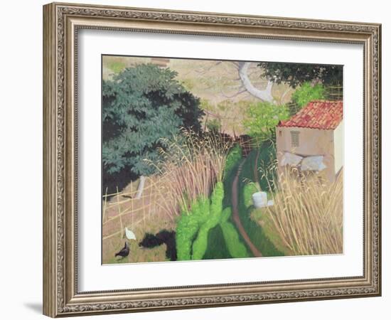 House and Reeds, circa 1921-24-Félix Vallotton-Framed Giclee Print