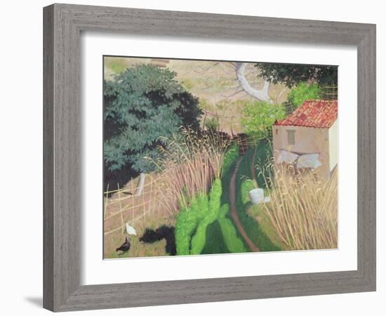 House and Reeds, circa 1921-24-Félix Vallotton-Framed Giclee Print