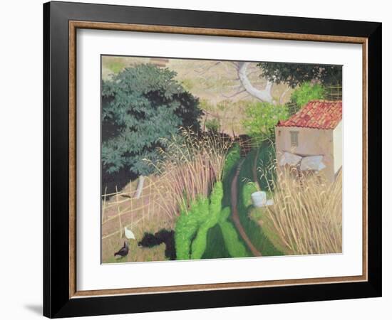 House and Reeds, circa 1921-24-Félix Vallotton-Framed Giclee Print