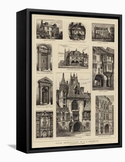 House Architecture-Henry William Brewer-Framed Premier Image Canvas