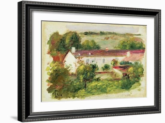 House at Essoyes-Pierre-Auguste Renoir-Framed Giclee Print