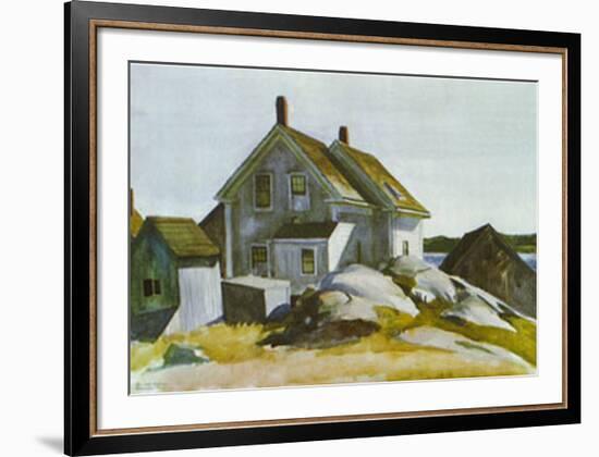 House At Old Fort-Edward Hopper-Framed Art Print