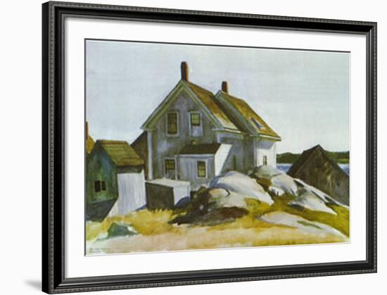 House At Old Fort-Edward Hopper-Framed Art Print