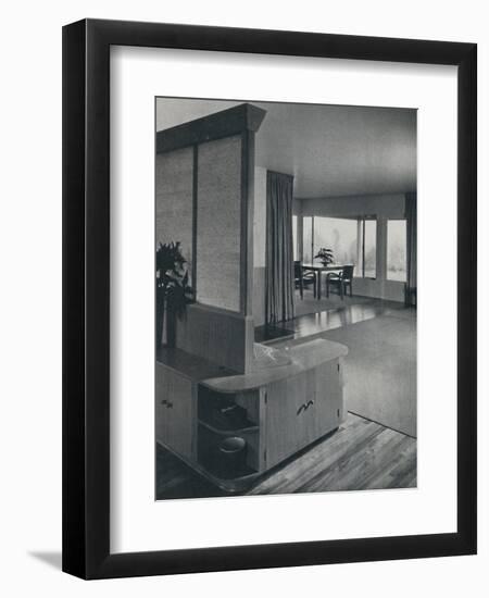 'House at Pomona, California...looking across the living room', 1942-Unknown-Framed Photographic Print