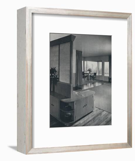 'House at Pomona, California...looking across the living room', 1942-Unknown-Framed Photographic Print