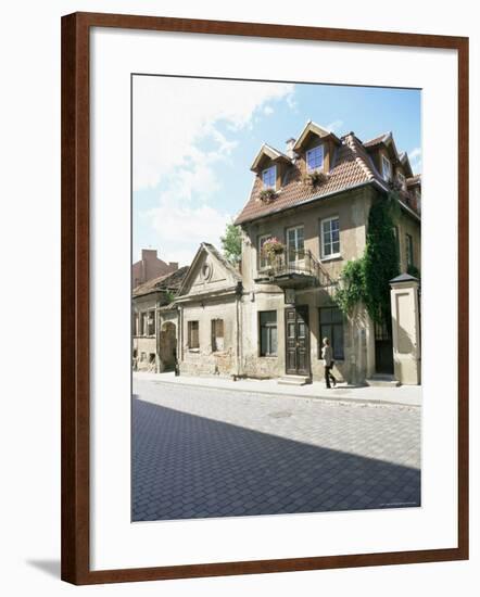 House at the Republic of Uzupis, the Bohemian Heart of the City, Vilnius, Lithuania-Yadid Levy-Framed Photographic Print