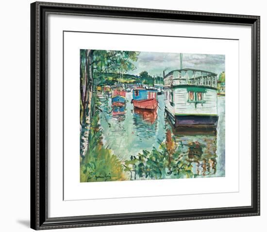 House Boats, Loch Lomond-George Leslie Hunter-Framed Premium Giclee Print