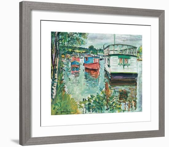 House Boats, Loch Lomond-George Leslie Hunter-Framed Premium Giclee Print