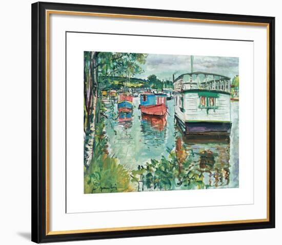 House Boats, Loch Lomond-George Leslie Hunter-Framed Premium Giclee Print